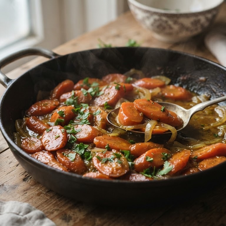 Winterwortel met ui en kerrie recept