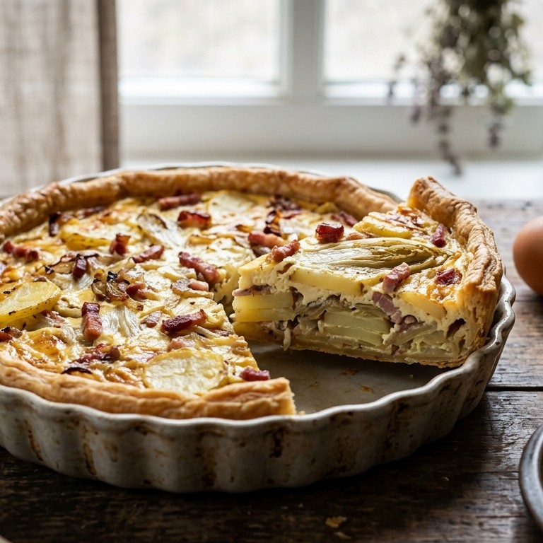Witlof-aardappeltaart recept