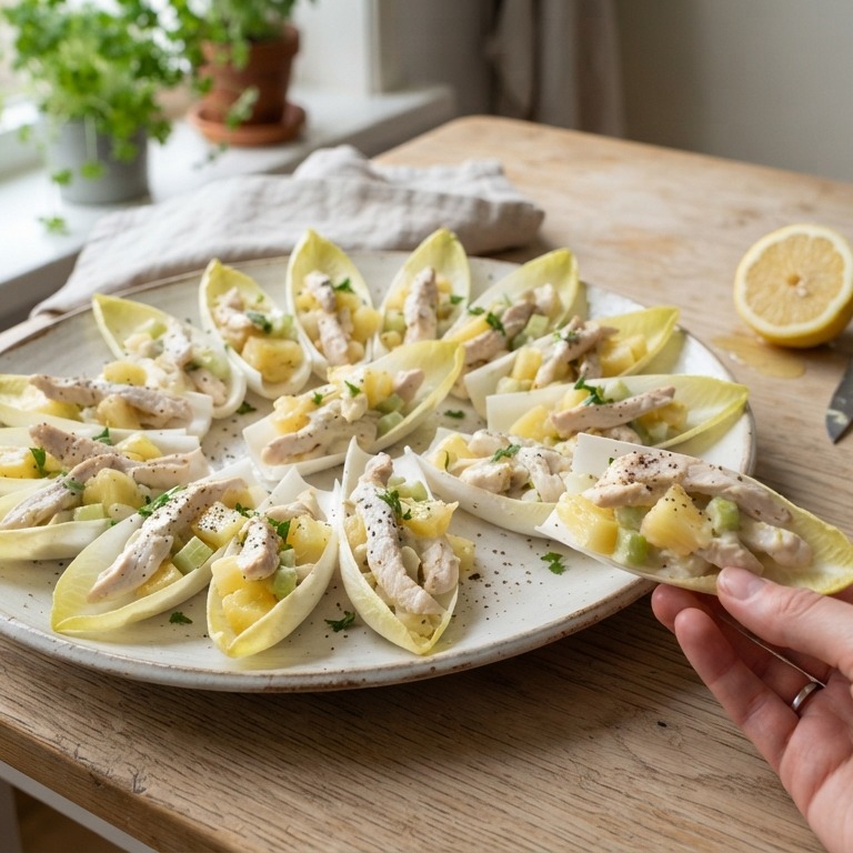 Witlof-kip-ananas salade recept