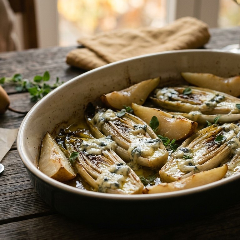 Witlof met blauwe adertjes kaas recept