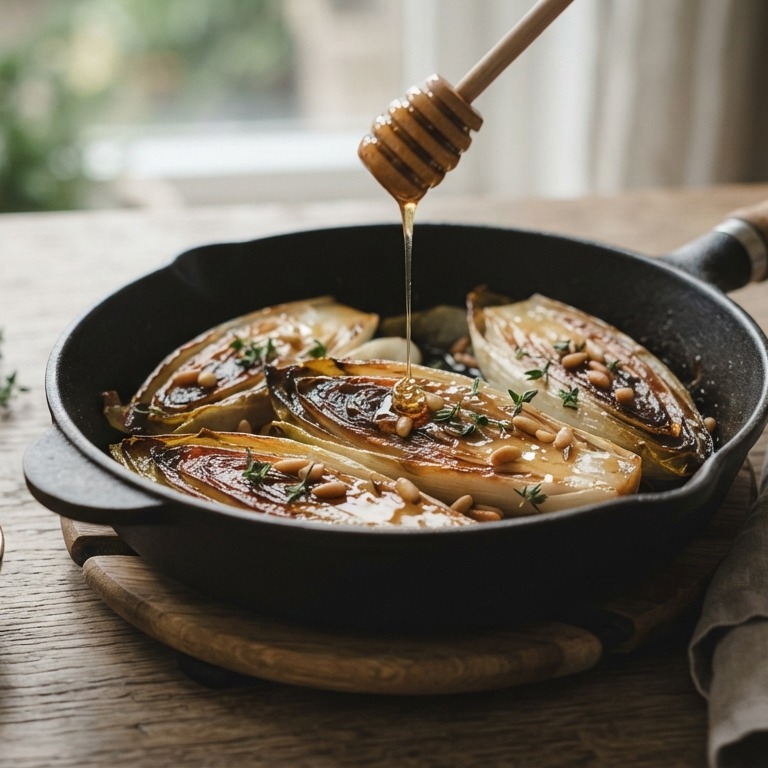 Witlof met honing en tijm recept