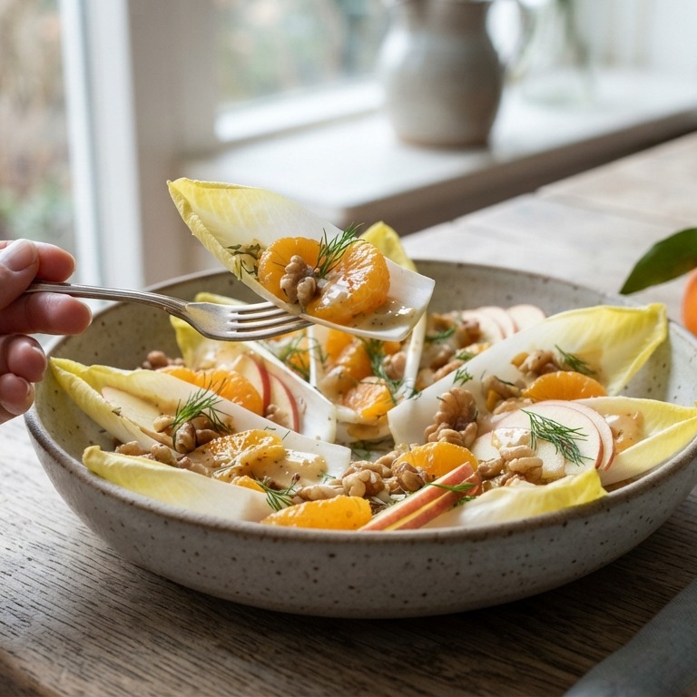 Witlof met mandarijnsalade recept