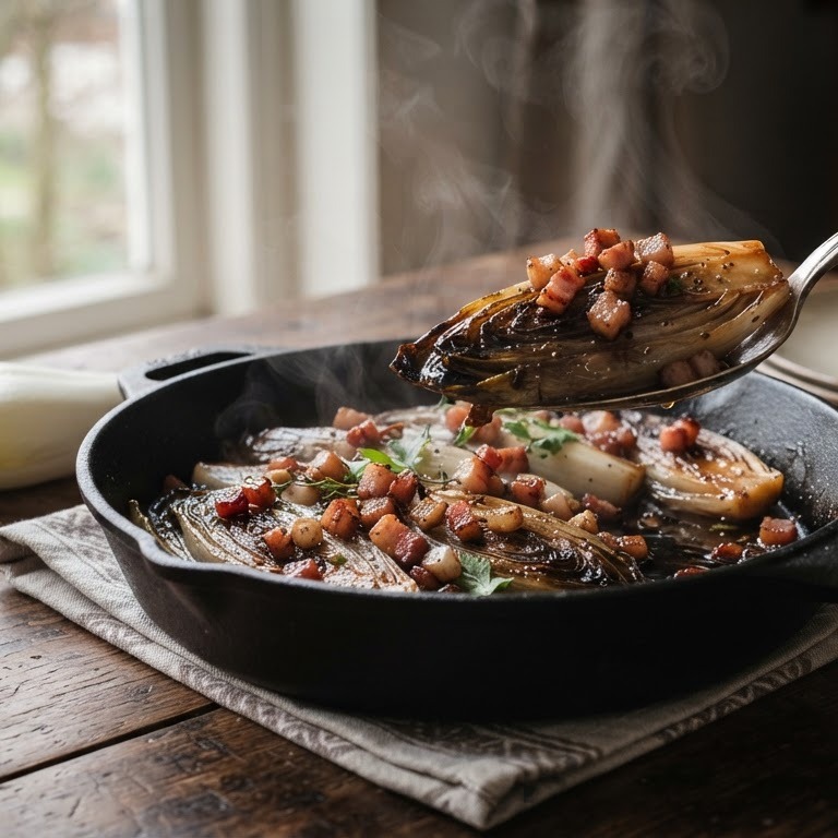 Witlof met spekjes recept