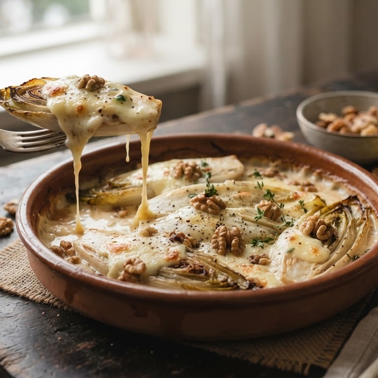 Witlof uit de oven met Port Salut recept