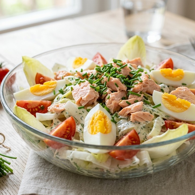 Witlof zalmsalade recept