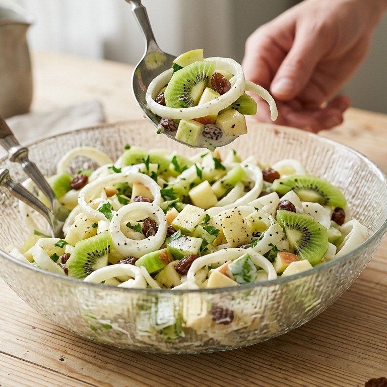 Witlofsalade met kiwi recept