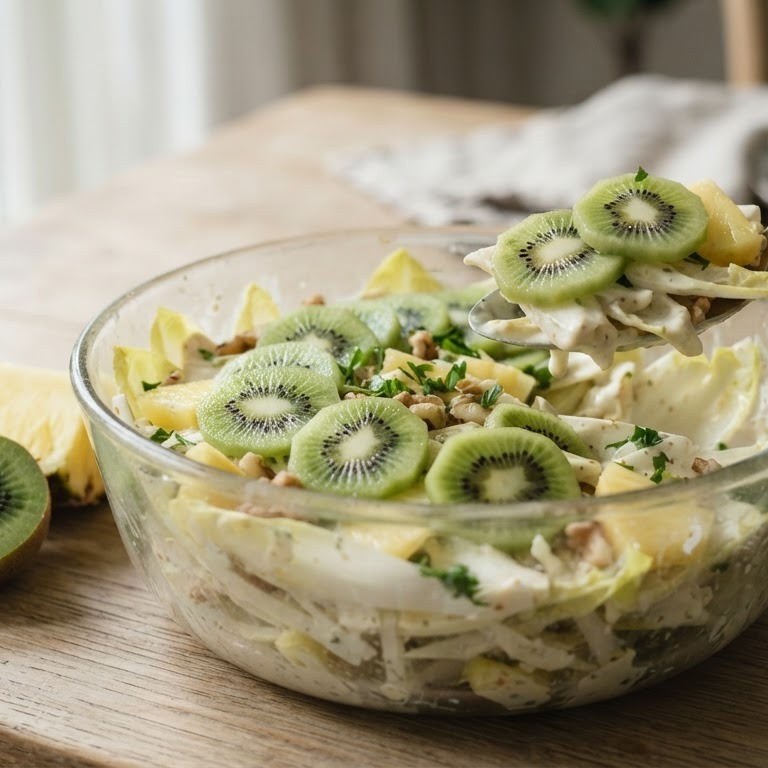 Witlofsalade met kiwi recept