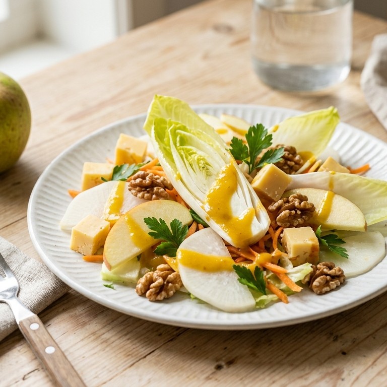 Witlofsalade met mangoazijn recept