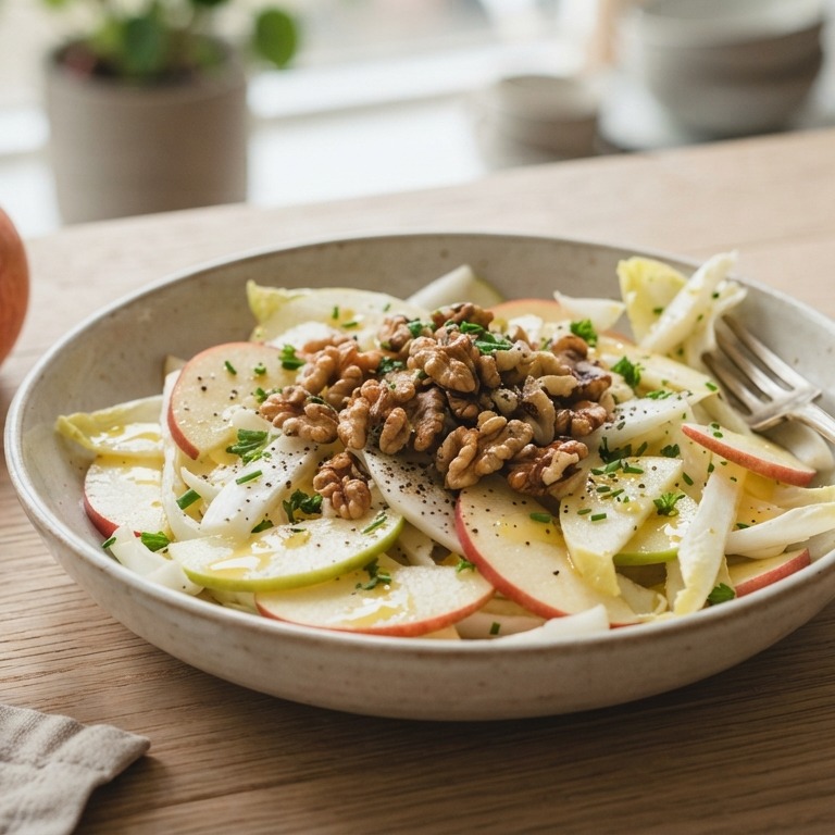 Witlofsalade met walnoten recept