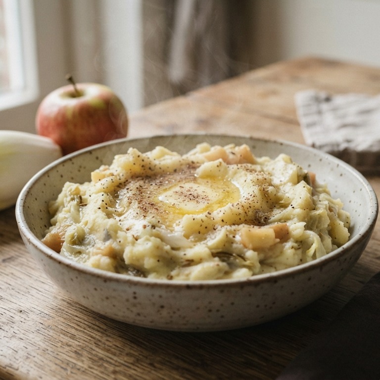 Witlofstampot met appel en komijn recept