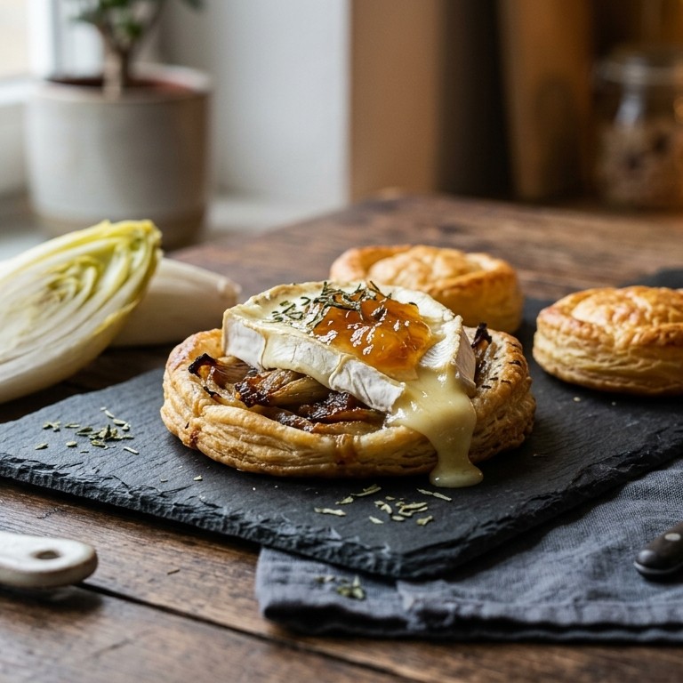 Witloftaartje met camembert recept