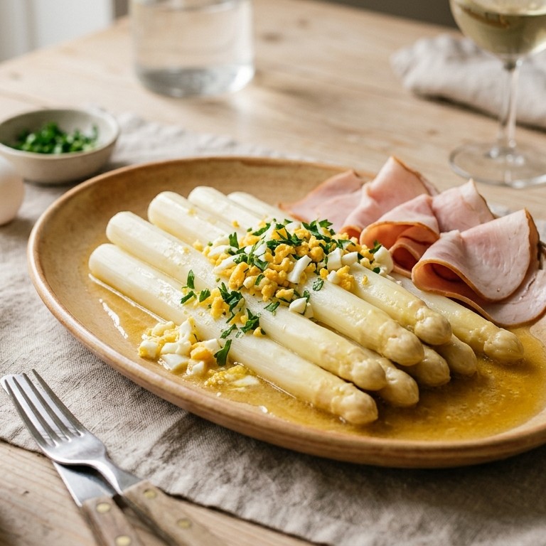 Witte asperges met botersaus recept