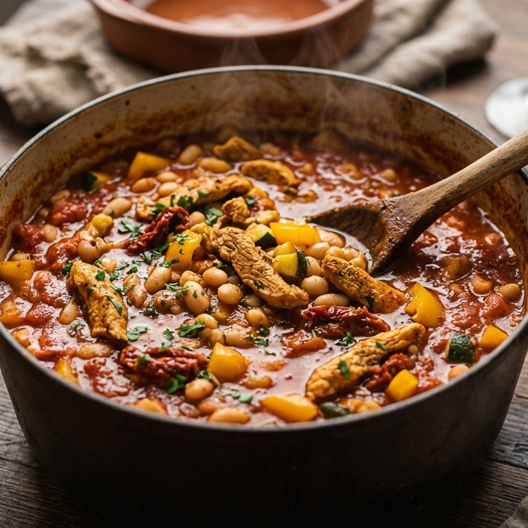 Witte bonenpot met shoarmavlees recept