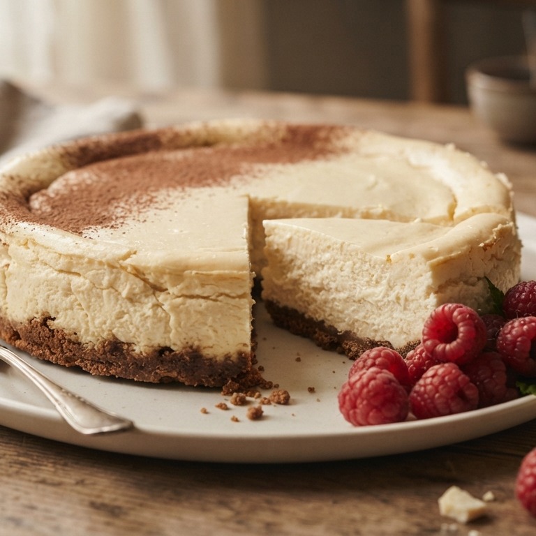 Witte chocolade cheese cake recept