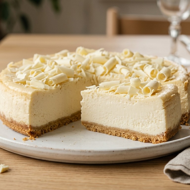 Witte chocolade cheesecake recept