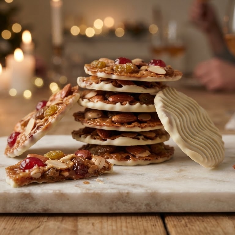 Witte chocolade florentines recept