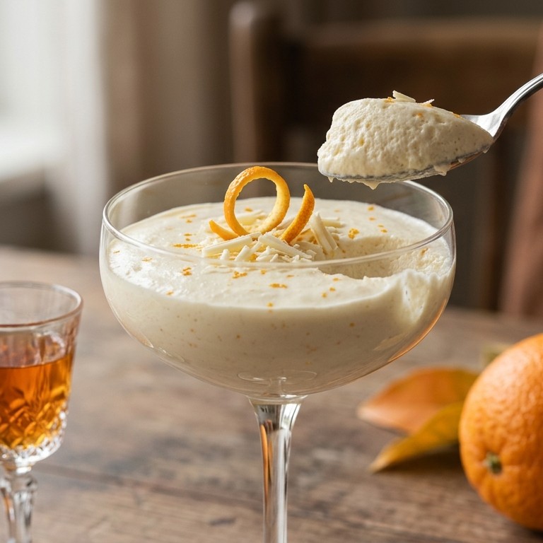 Witte chocolade/sinaasappelmousse recept
