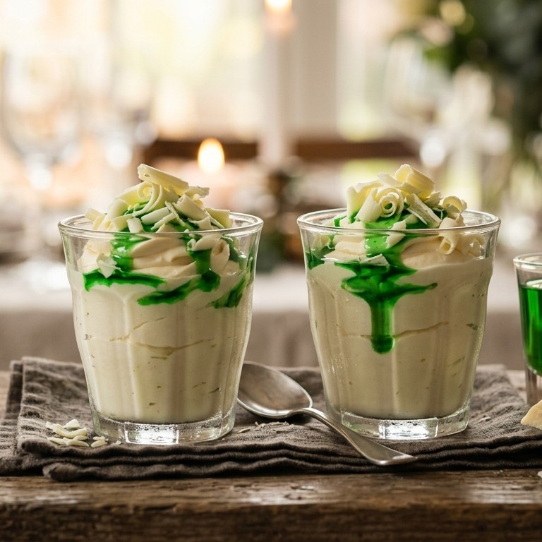 Witte chocoladecrème met Pisang Ambon recept