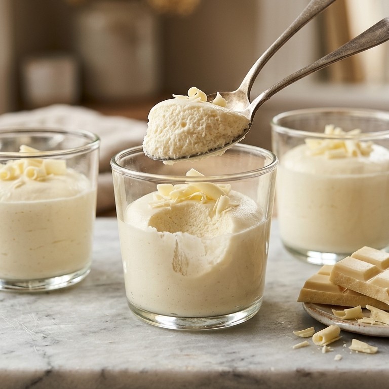 Witte chocolademousse recept