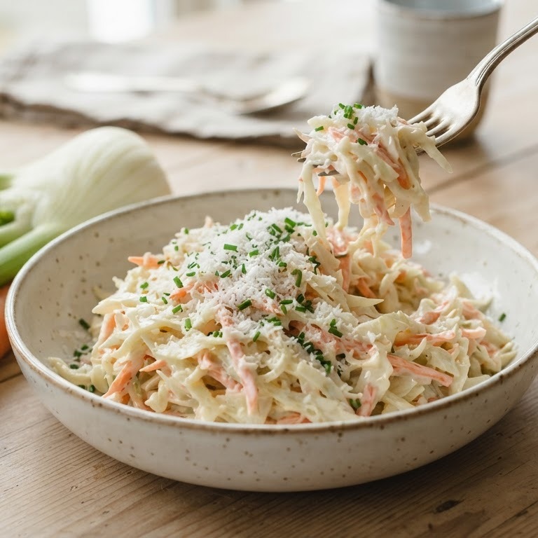 Witte kool met venkel en wortel salade recept