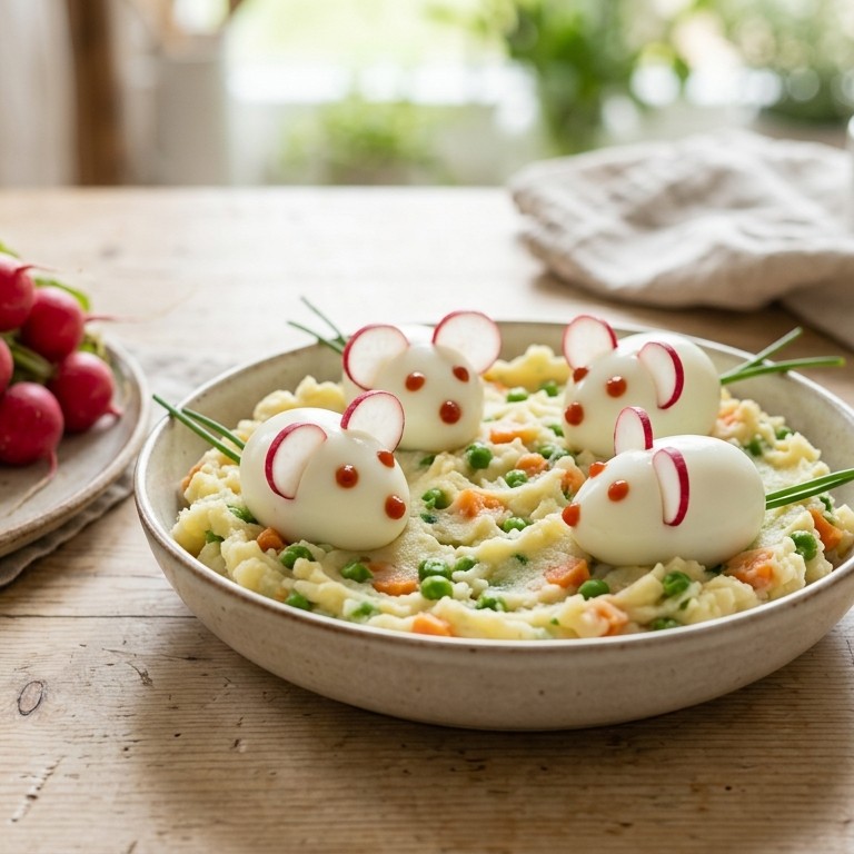 Witte muizen in groentebed recept