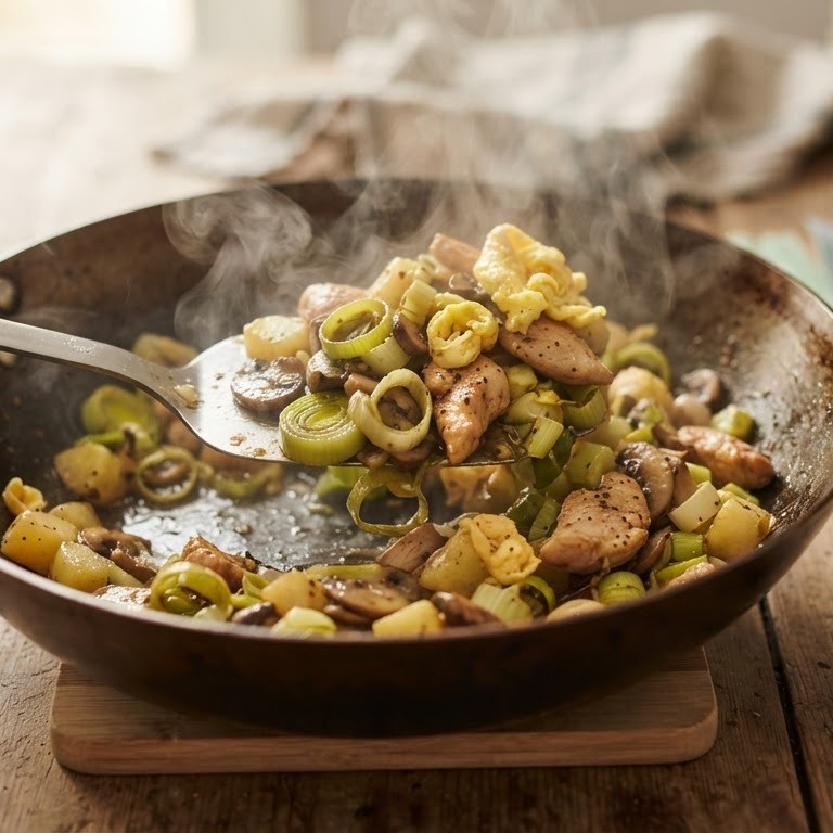 Wok prei recept