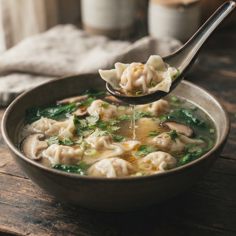 Wontonsoep recept