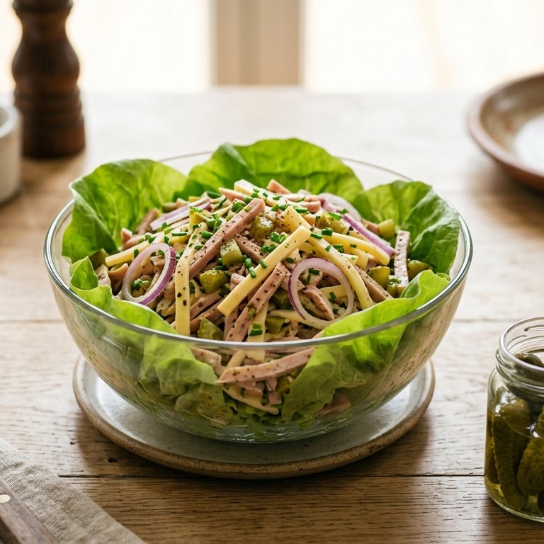Worst-kaas salade recept