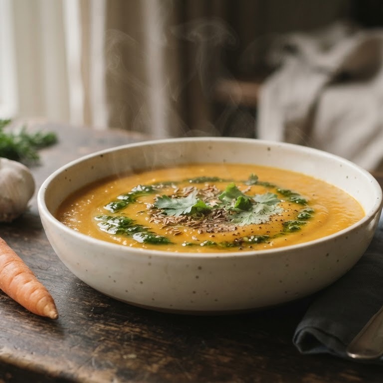 Wortelsoep met komijn recept