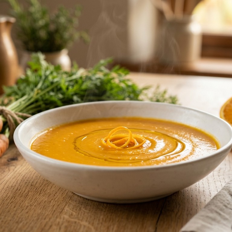 Wortelsoep met sinaasappel recept