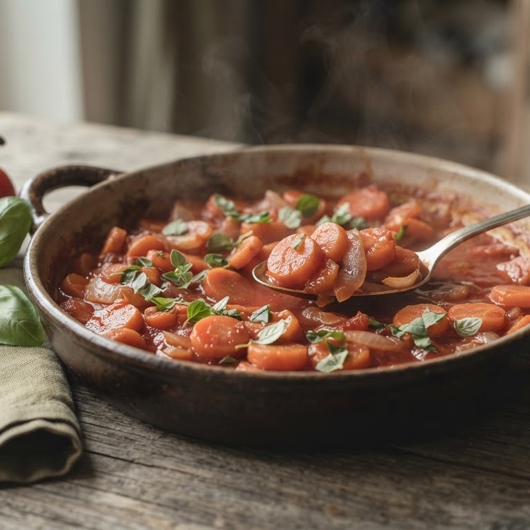 Worteltjes gestoofd met tomaat recept