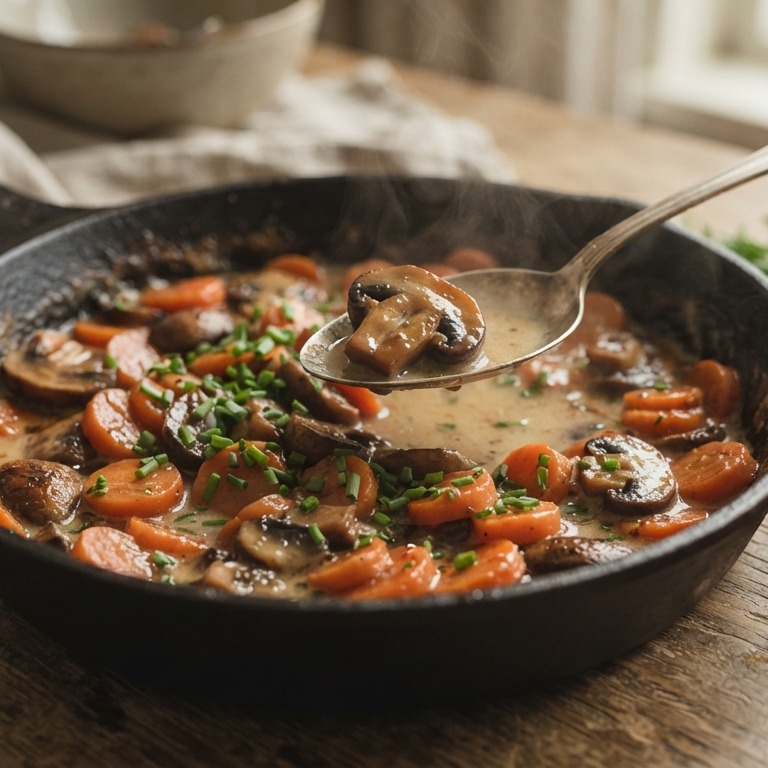 Worteltjes met champignons recept
