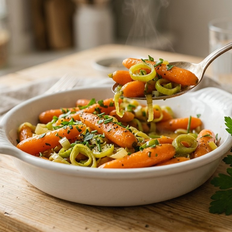 Worteltjes met prei recept