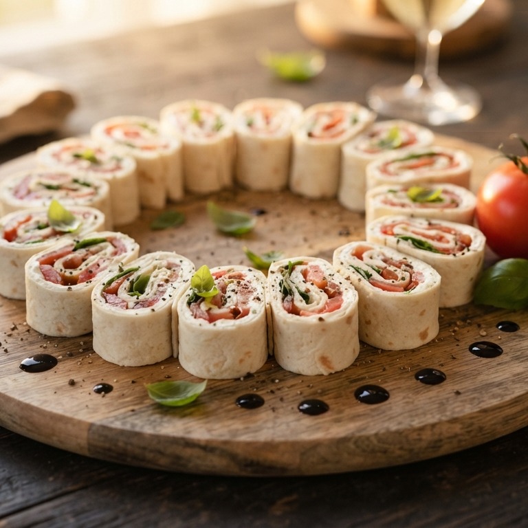 Wrap hapje Caprese (vegetarisch) recept
