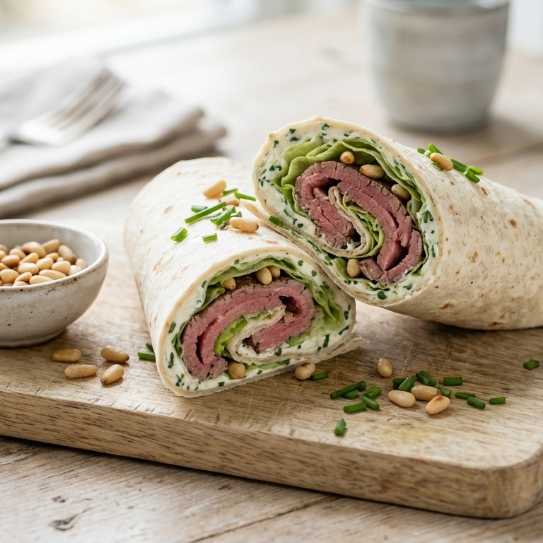 Wrap met carpaccio recept