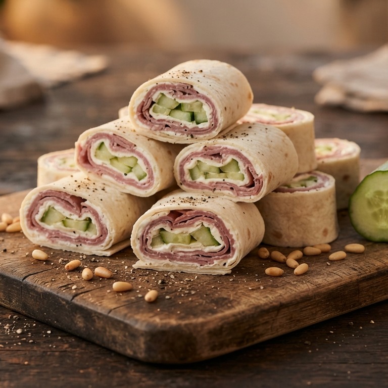 Wrap met rookvlees recept