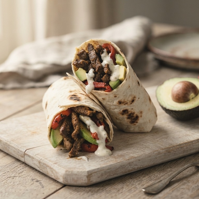 Wrap met shoarma en zure room recept