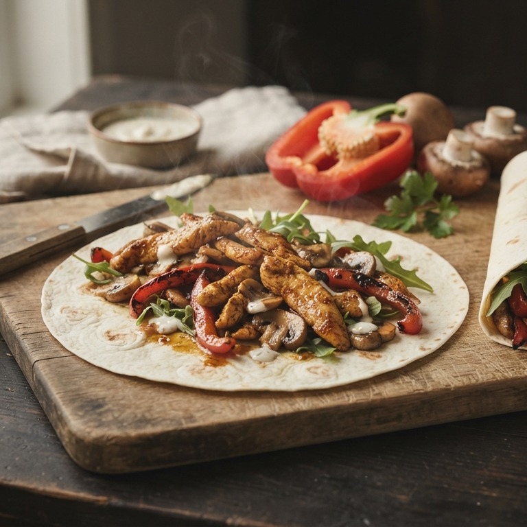 Wrap met shoarmareepjes recept