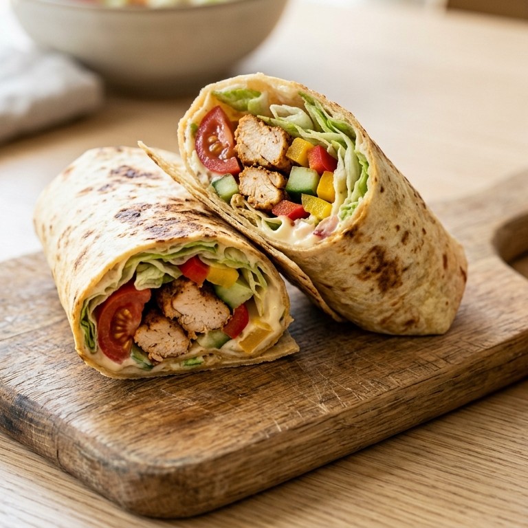 Wraps met kip recept