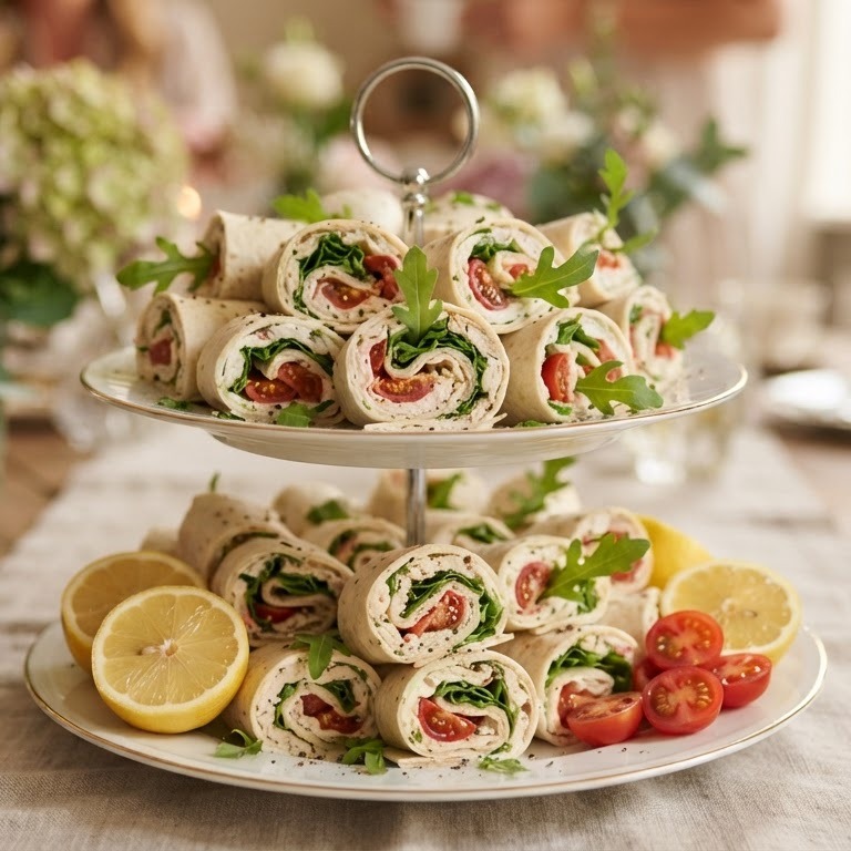 Wraps met kip en tomaat voor high tea recept