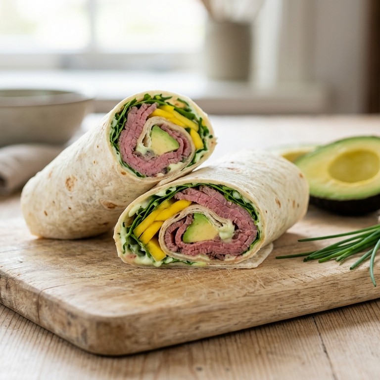 Wraps met rosbief recept