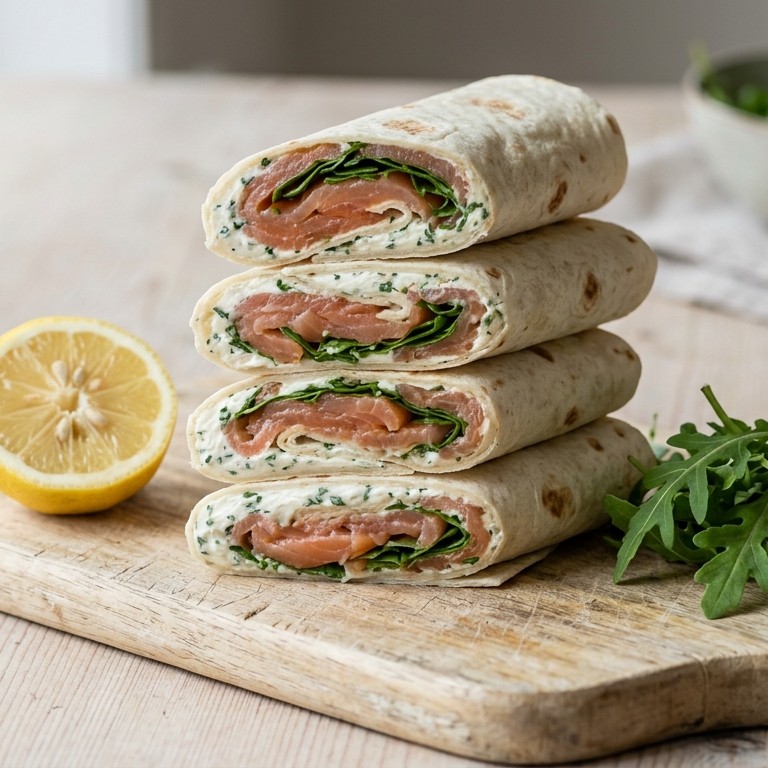 Wraps met zalm recept