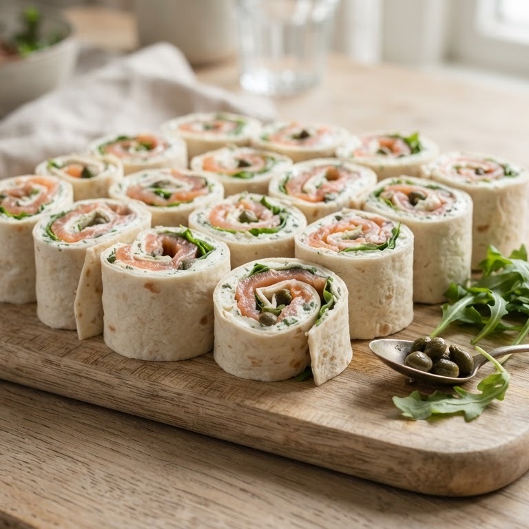 Wraps met zalm en roomkaas recept