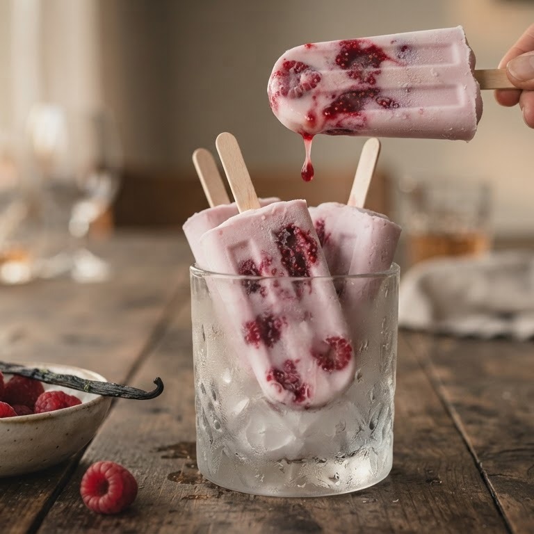Yoghurt-frambozenijsje recept
