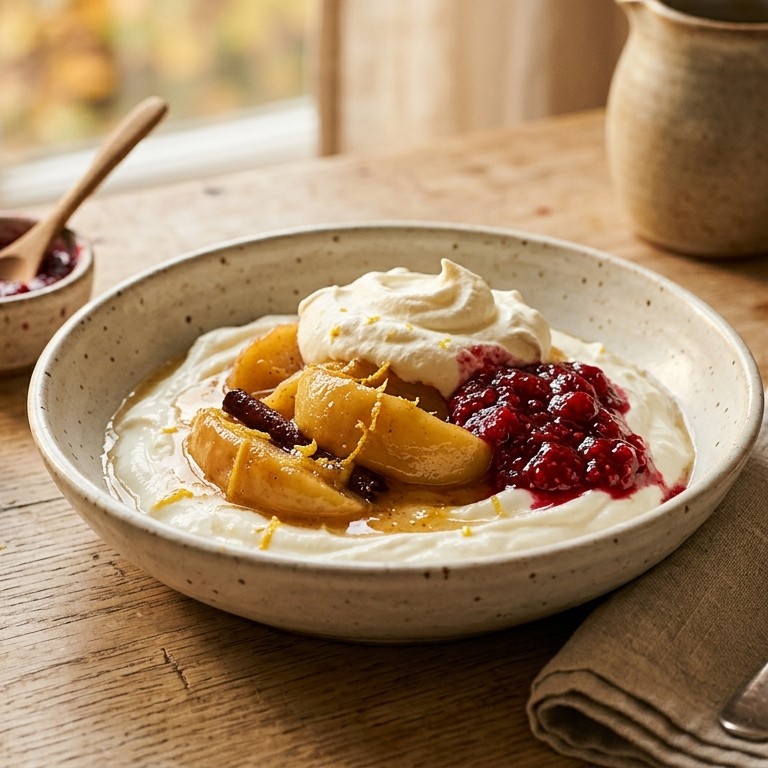 Yoghurt met ovenappels recept