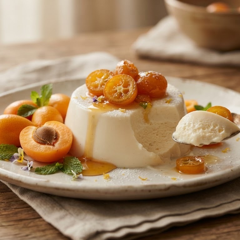 Yoghurtbavarois met kumquat recept