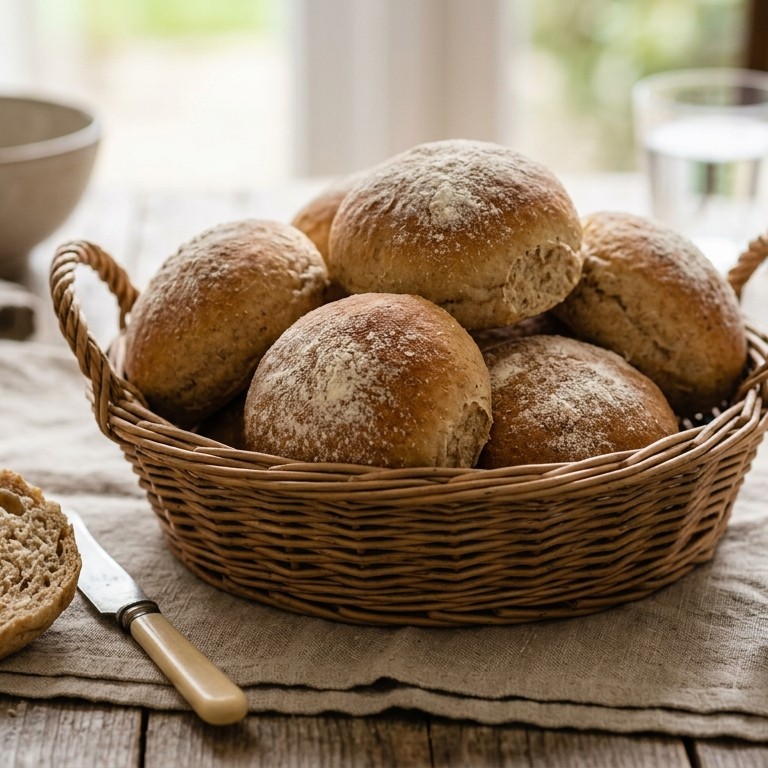 Zachte tarwebolletjes recept