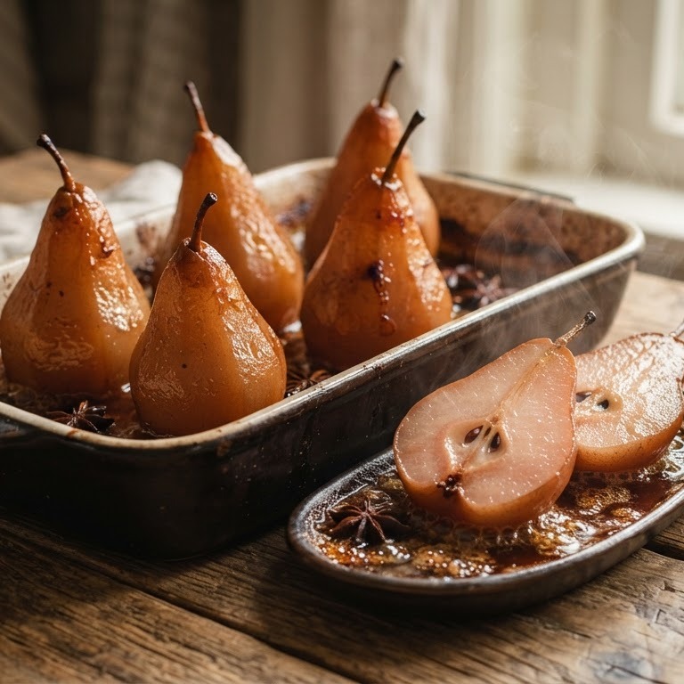 Zalige peren uit de oven recept