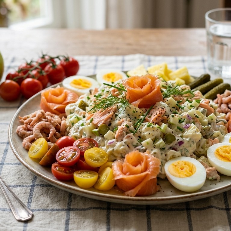 Zalm-aardappelsalade recept