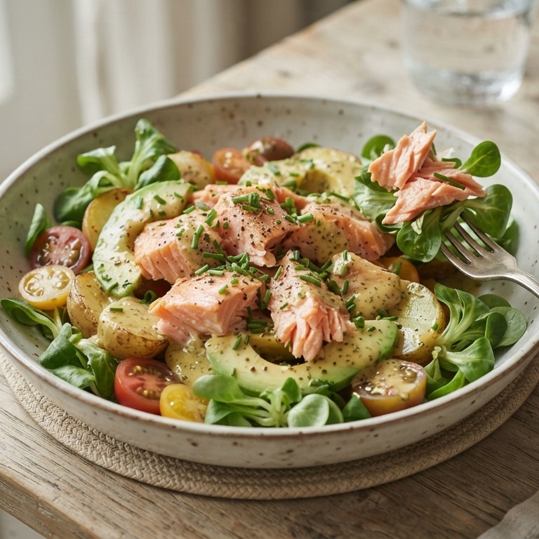 Zalm-avocadosalade recept